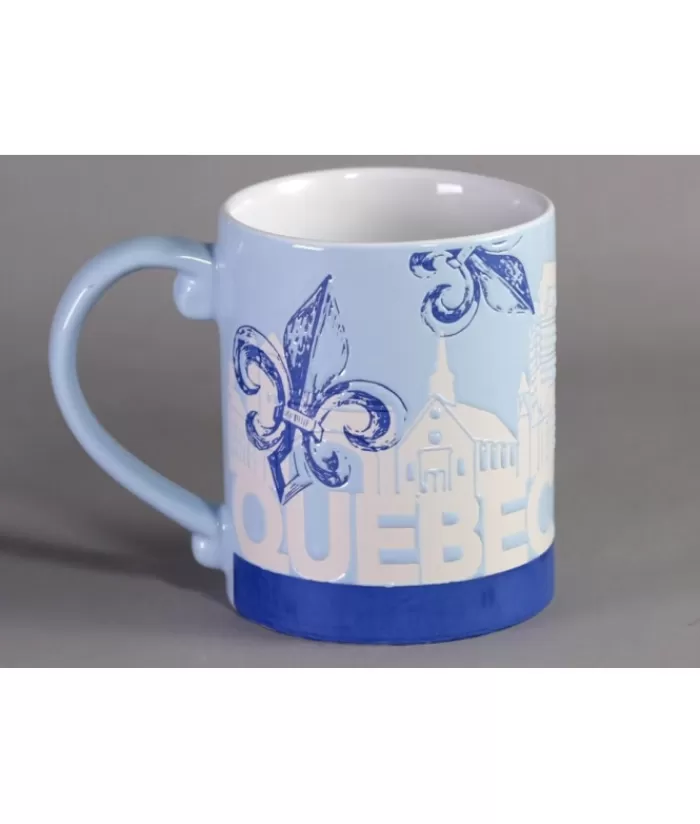 Outlet Tall Souvenir Mug, Fleur De Lys And Ramparts Pattern. Tableware Souvenirs