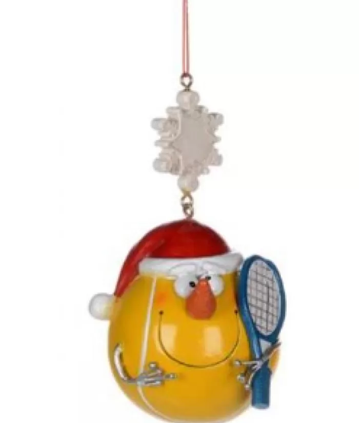 Online Tennis Ball With Quirky Face Ornament Sports