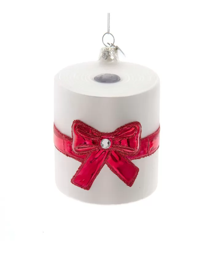 Hot Toilet Paper, Glass Ornament Miscellaneous