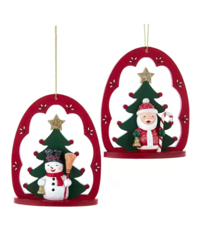 Online Traditional German Design Red Arch With Santa, Ornament Miscellaneous