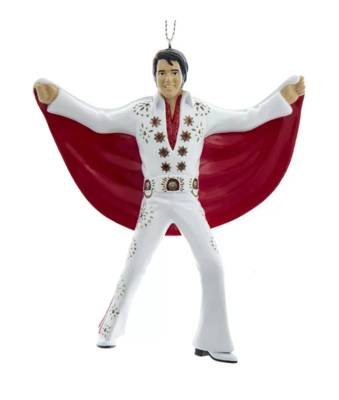 Best Sale Tree Decor, Elvis , The King Of Rock And Roll, In White Jumpsuit And Red Cape Miscellaneous