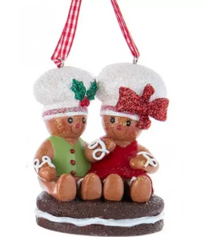 Online Tree Ornament, Gingerbread Couple On Cookie Family & Friends