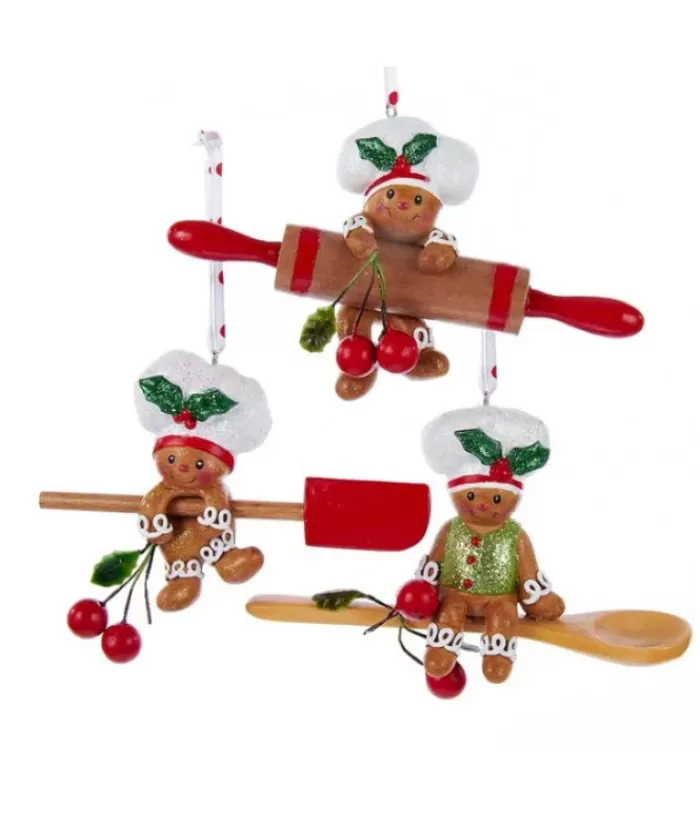 Best Sale Tree Ornament, Gingerbread Man With Spatula Gingerbread & Candy