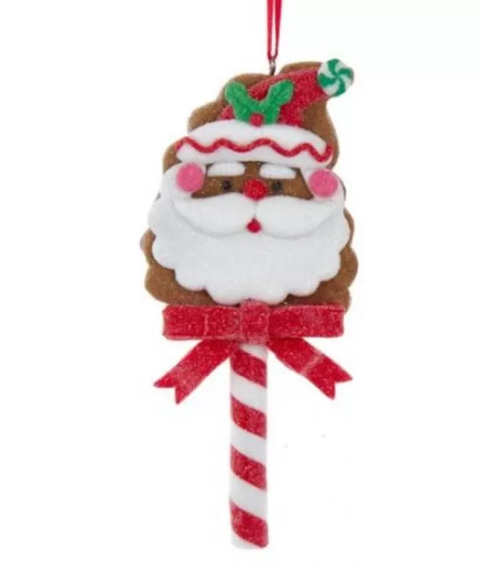 Fashion Tree Ornament, Gingerbread Santa, Candy Cane Gingerbread & Candy