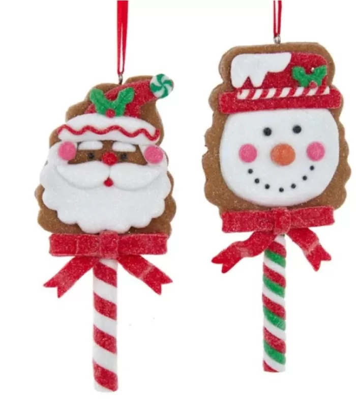 Boutique de Noël Ginger Bread & Candy Shoppe*Tree Ornament, Gingerbread Santa, Candy Cane