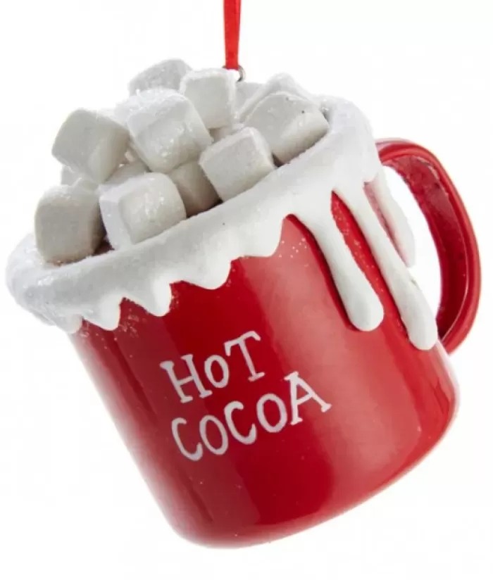 Best Tree Ornament, Hot Cocoa Cup W/Marshmallows Foody & Drinks