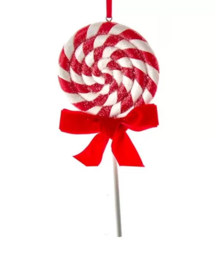 Boutique de Noël Ginger Bread & Candy Shoppe*Tree Ornament, Peppermint Lollipop