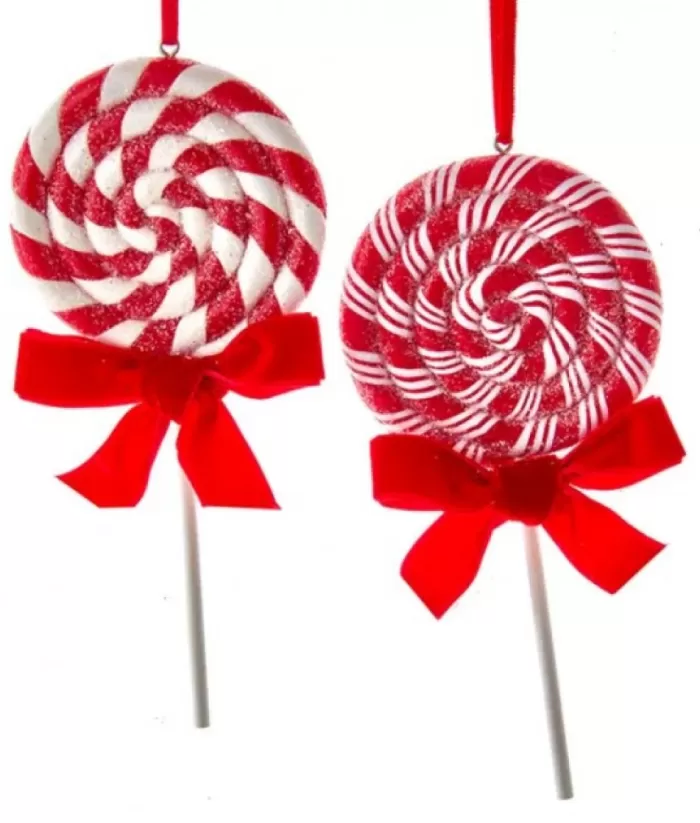 Boutique de Noël Ginger Bread & Candy Shoppe*Tree Ornament, Peppermint Lollipop