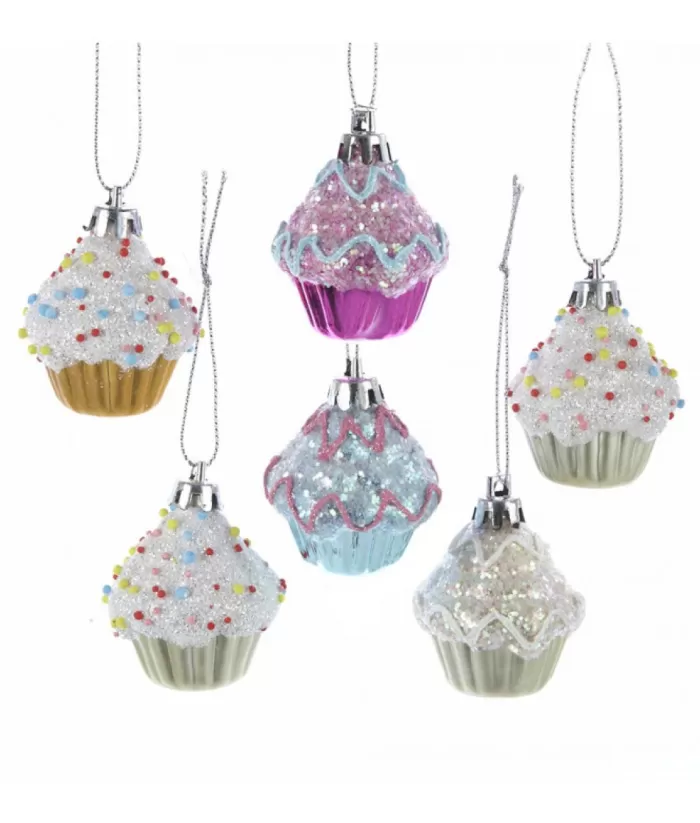 Boutique de Noël Mom'S Kitchen & Bakery*Tree Ornaments, Set Of 6 Mini Cupcakes