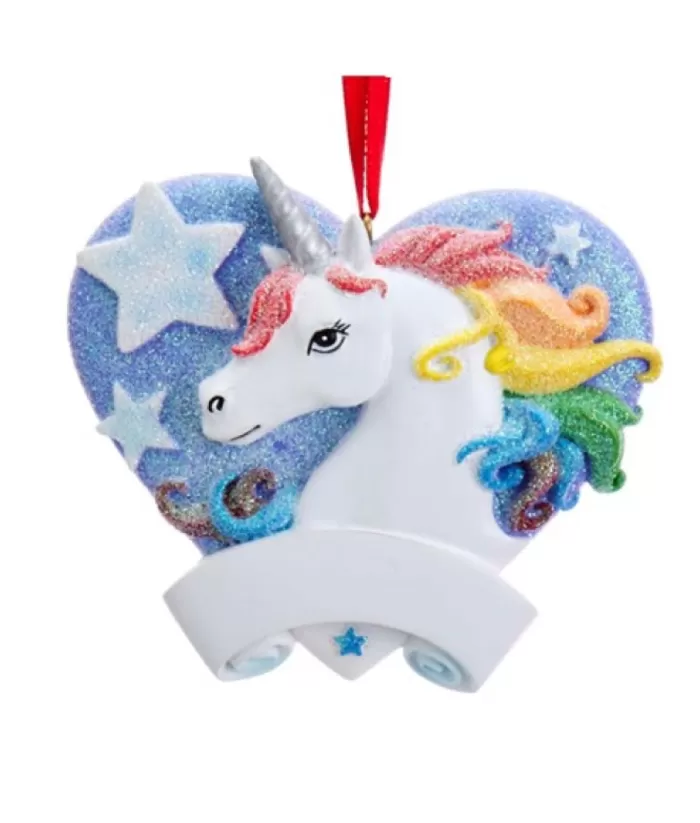 Boutique de Noël Family & Friends*Unicorn With Blue Heart, Ornament