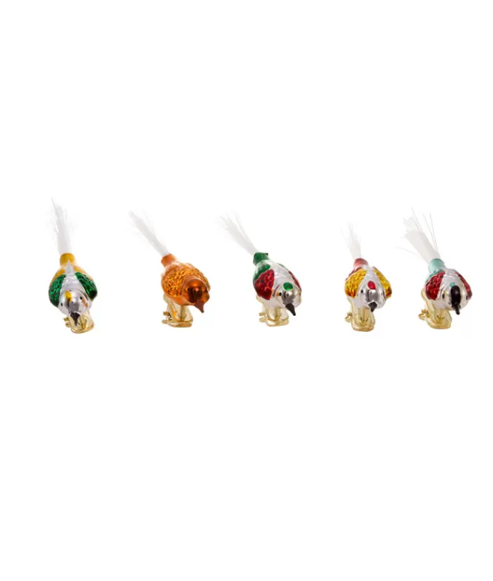 Best Sale Vintage Glass Bird Clip-On Ornaments Animals