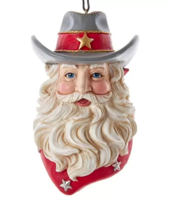 Boutique de Noël Farm House & Western*Western Santa Ornament