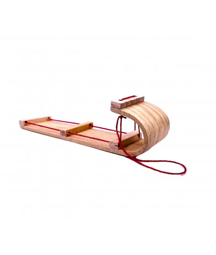 Outlet Wood Sleigh Ornament Sports