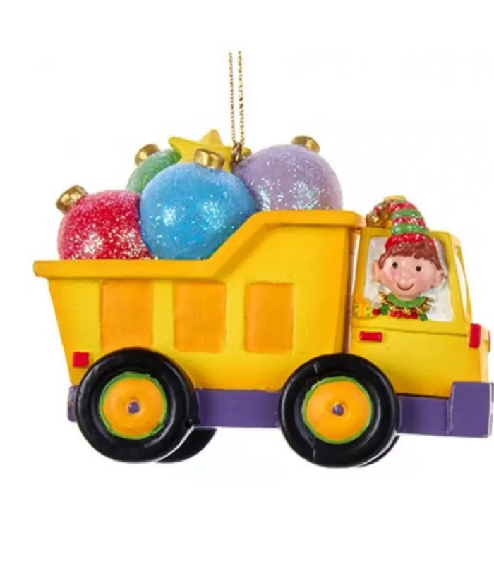 Boutique de Noël Family & Friends*Yellow Dump Truck With Ornaments.