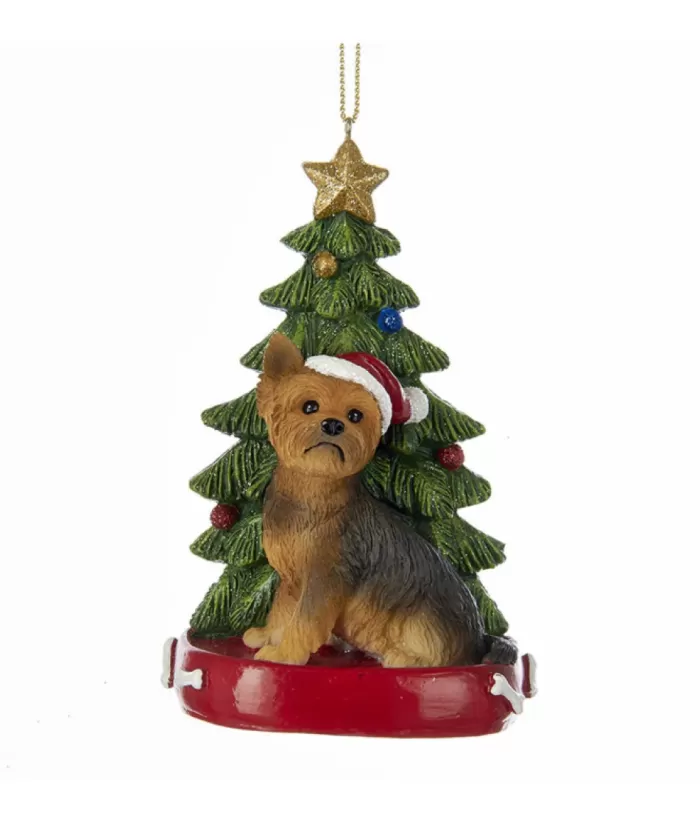 Boutique de Noël Family & Friends*Yorkshire Terrier Ornament With Christmas Tree