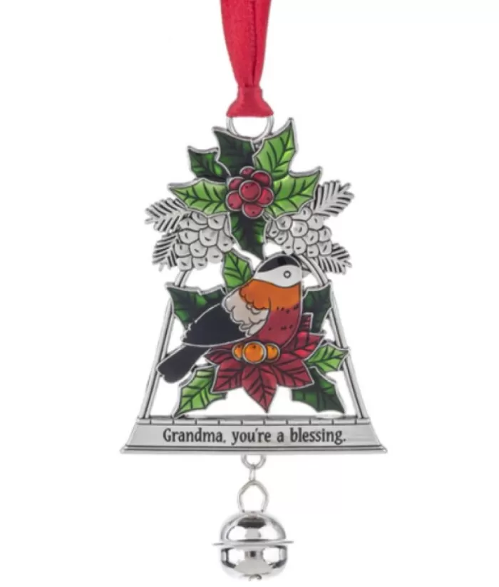 Boutique de Noël Birds & Owls*Zinc Cardinal Ornament, With Grandma Message