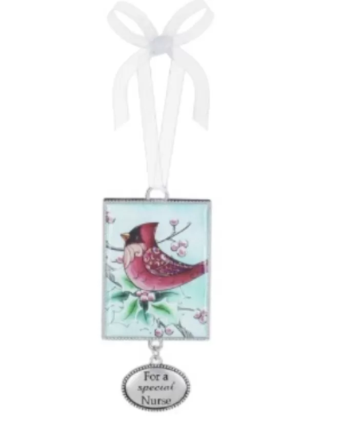 Boutique de Noël Family & Friends*Zinc Plaque Ornament, 2In, Nurse Message