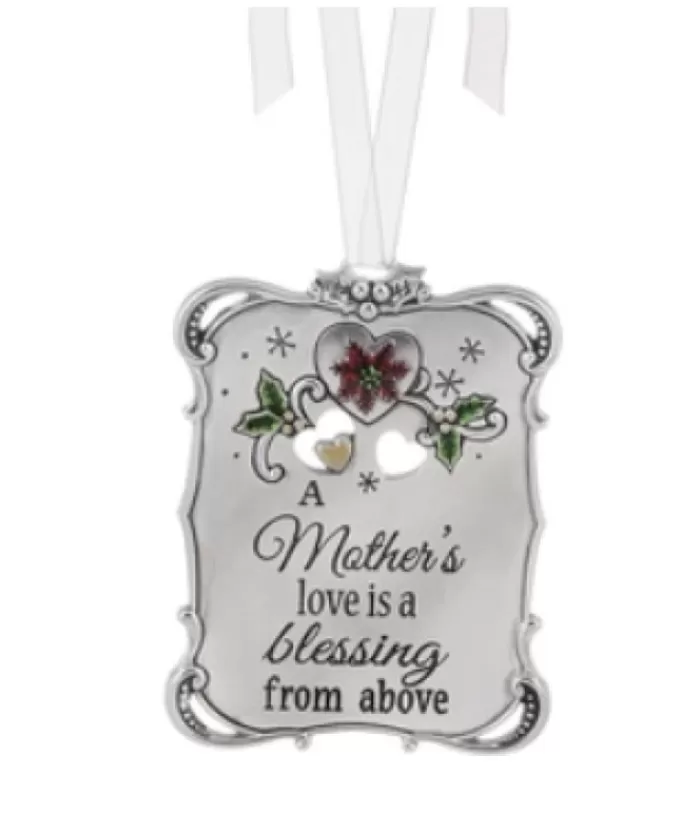 Boutique de Noël Family & Friends*Zinc Plaque Ornament, 3", With "Mother`S Love" Message